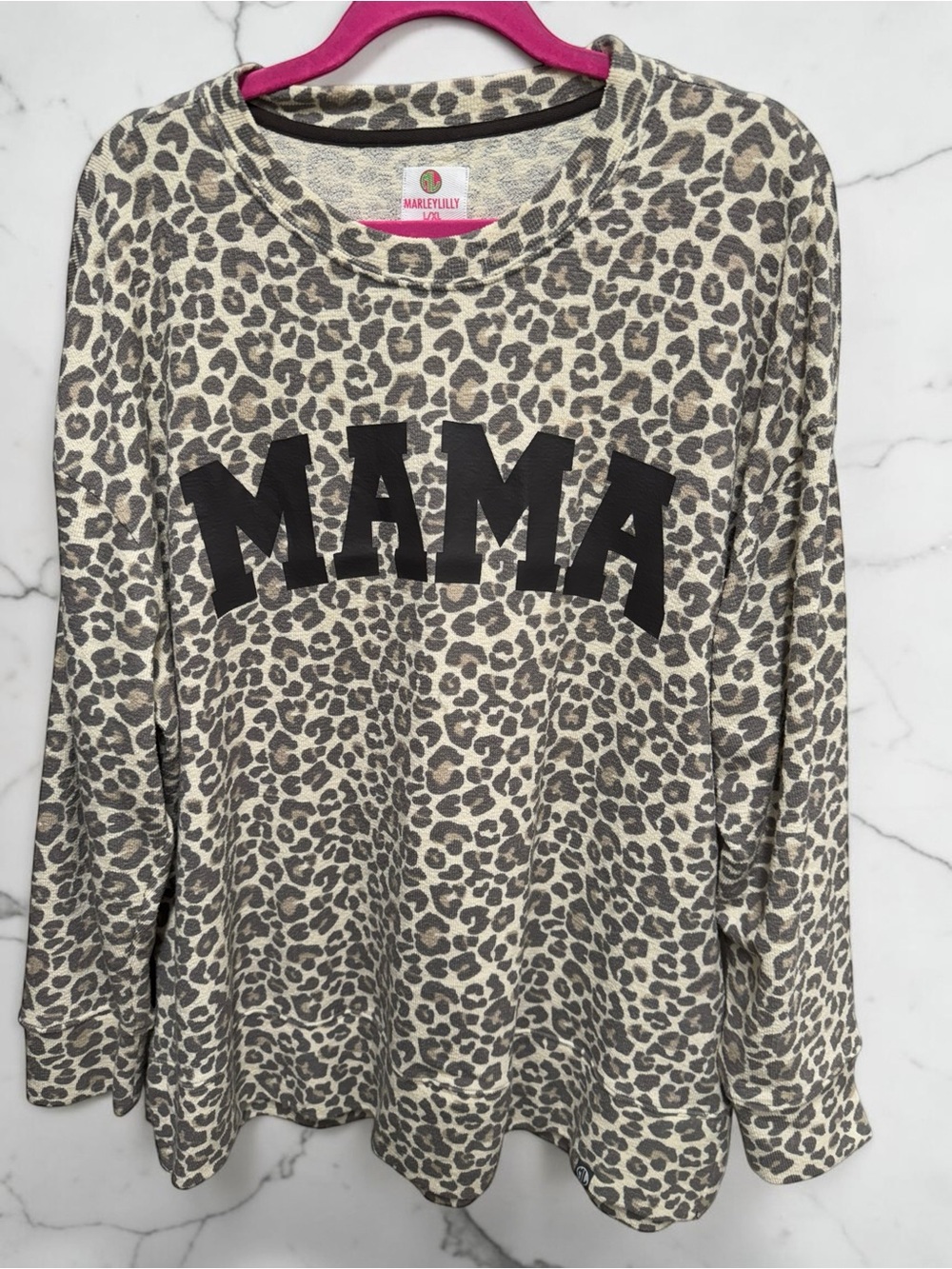 ✨Marleylilly MAMA Leopard Print Long Sleeve✨